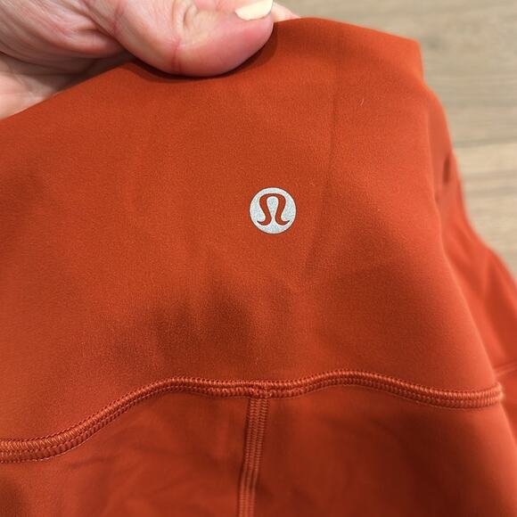 LULULEMON Aztec Brick Wunder Train High‎ Rise Active Workout Leggings Size 18 - Picture 11 of 12
